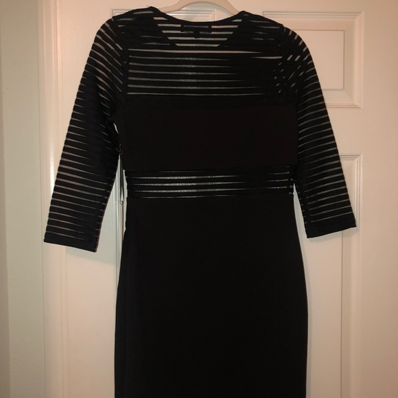 Medium Mesh Black Bodycon Dress - Picture 4 of 6